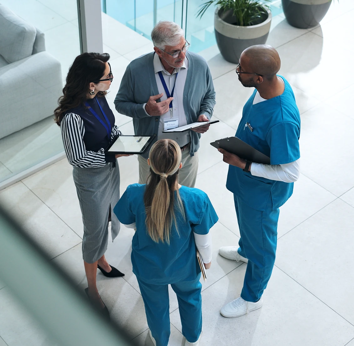 Group of nursing professionals
