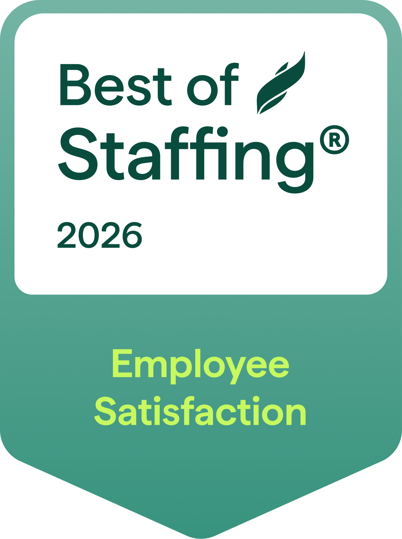 Best of staffing sign