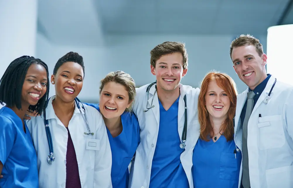Smiling Allied Health Tech Team.
